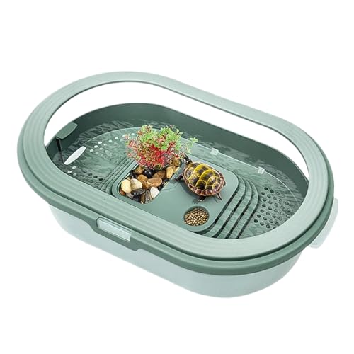 YAOPIU Schildkröten Terrarium | Waschbares Reptilienhaus - Fluchtgeschütztes Sonnenplateau Für Schildkröten YAOPIU Schildkröten Terrarium | Waschbares Reptilienhaus - Fluchtgeschütztes Sonnenplateau Für Schildkröten von YAOPIU