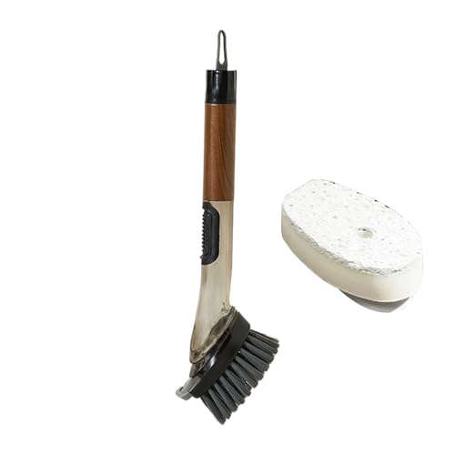 YAOPIU Seifenspender Bürste | Küchenbürste Mit Langem Griff,Ergonomische Spülhilfe für Geschirr Kochgeschirr Spüle Herd YAOPIU Seifenspender Bürste | Küchenbürste Mit Langem Griff,Ergonomische Spülhilfe für Geschirr Kochgeschirr Spüle Herd von YAOPIU