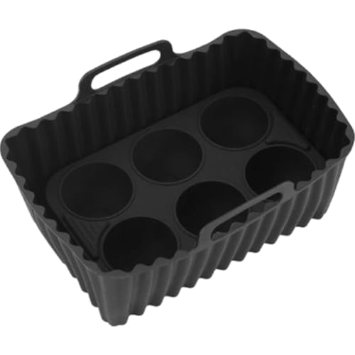 YAOPIU Silikon Fritteusen Einsätze - Wiederverwendbare Silikoneinsätze Für Heißluftfritteuse - Küchenhelfer Zum Backen Braten Aufwärmen Von Wurst Reste von YAOPIU