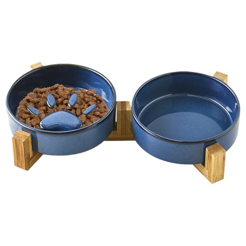 YAOPIU Slow Feeder Hundefutter Näpfe - Süße Keramik Slow Feeder Und Wassernapf Set,Haustier Zubehör Für Katzen Fütterung Und Tränke YAOPIU Slow Feeder Hundefutter Näpfe - Süße Keramik Slow Feeder Und Wassernapf Set,Haustier Zubehör Für Katzen Fütterung Und Tränke von YAOPIU
