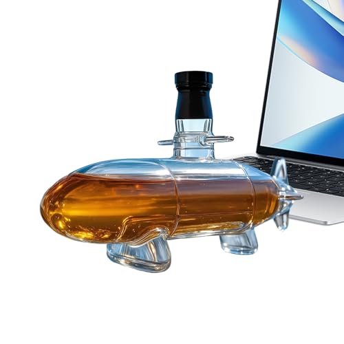 YAOPIU Spirituosendekanter,Weinflasche In U-Boot-Form - Dichter Whiskey Dekanter In U-Boot-Form Für Hausbar Hochzeit Zum Aufbewahren YAOPIU Spirituosendekanter,Weinflasche In U-Boot-Form - Dichter Whiskey Dekanter In U-Boot-Form Für Hausbar Hochzeit Zum Aufbewahren von YAOPIU