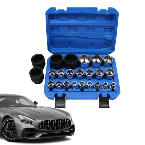 YAOPIU Steckschlüssel Set,Schraubenschlüssel Mit Antiripp-Profil | Ergonomisches Steckschlüssel Set Mit 21 Teilen Für Garage Werkstatt Kfz Mechaniker YAOPIU Steckschlüssel Set,Schraubenschlüssel Mit Antiripp-Profil | Ergonomisches Steckschlüssel Set Mit 21 Teilen Für Garage Werkstatt Kfz Mechaniker von YAOPIU