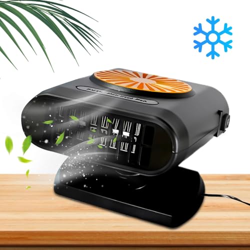 YAOPIU Tragbare Autoheizung | 360 Grad Drehung 12V/24V Auto Heizung,Zubehör Für Fahrzeuginnenraum Entfrosten Heizen Winter Camping LKW von YAOPIU