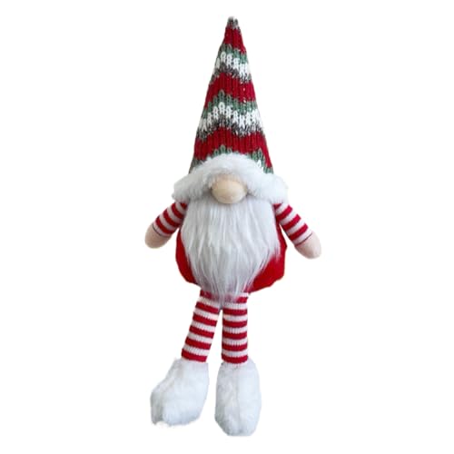 YAOPIU Weihnachtsdeko Gartenzwerge | Festliche Zwergen Figur,Weihnachtsdeko Zwergenfigur für Schrank Nachttisch Schreibtisch Wohnzimmer Bettseite von YAOPIU