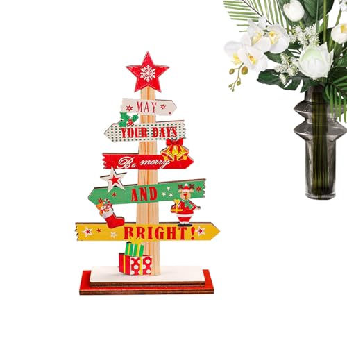 YAOPIU Weihnachtsdekoration - Holzschild Für Weihnachtstisch | Rustikales Winter Centerpiece für Wohnzimmer Feier Theke Kamin Bauernhaus YAOPIU Weihnachtsdekoration - Holzschild Für Weihnachtstisch | Rustikales Winter Centerpiece für Wohnzimmer Feier Theke Kamin Bauernhaus von YAOPIU