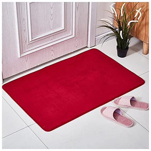 YAOTT Fußmatte Innen,Maschinen Waschbar Schmutzfangmatte,rutschfest Fußmatte,Saugstarke Türmatte Weicher Eingangsteppich,Sauberlaufmatte,Strapazierfähig Und Robust,Rot,40X60 YAOTT Fußmatte Innen,Maschinen Waschbar Schmutzfangmatte,rutschfest Fußmatte,Saugstarke Türmatte Weicher Eingangsteppich,Sauberlaufmatte,Strapazierfähig Und Robust,Rot,40X60 von YAOTT