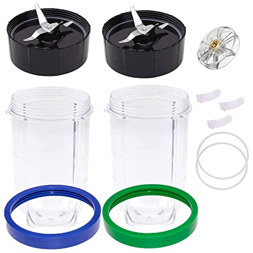12-teiliges Extraktorkreuz mit 473 ml Mixbechern, Ersatzteil-Set für 250 W MB1001 Serie Entsafter und Mixer von YAPAILANG