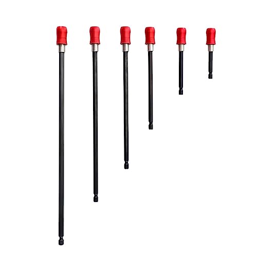 6 x Bohrerverlängerung, 1/4-Zoll-Schaft, Automobil-Bohrer, Schnellspanner, Schraubendreher-Verlängerungsadapter-Set von YAPAILANG