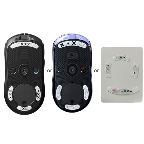 YAPAILANG 1 Set 0,8 mm Glas-Mausfüße Skates Mausaufkleber Pad für Wireless X Superlight abgerundete geschwungene Kanten von YAPAILANG