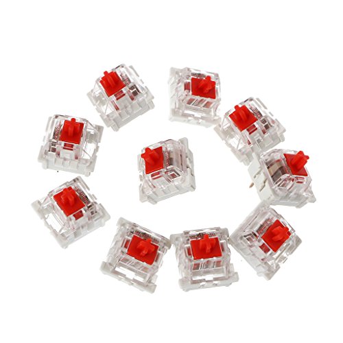 YAPAILANG 10 Stück 3 Pin Mechanische Rot Ersatz Schalter von YAPAILANG