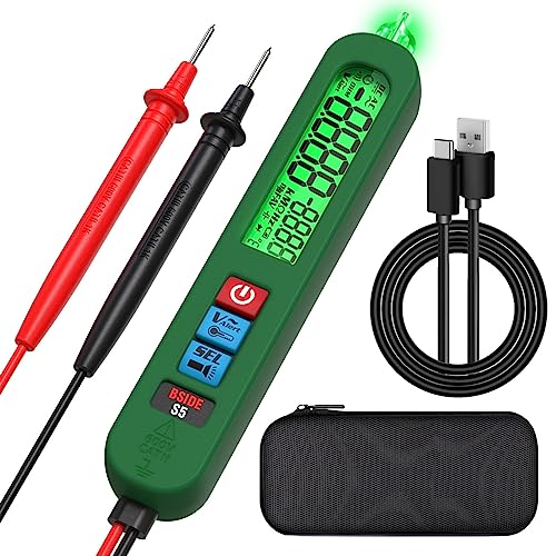 YAPAILANG Digitaler Stift-Tester, Sequenz, automatische Reichweite, Hintergrundbeleuchtung, Taschenlampe, Empfindlichkeit einstellbar von YAPAILANG