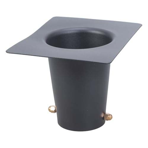 YAPAILANG Regenkette Dachrinnenadapter Schwarz Metall Regenkettenadapter Regenkette Installation für Regenkette Außen Dachrinne Fallrohr Regenkette Installationszubehör von YAPAILANG