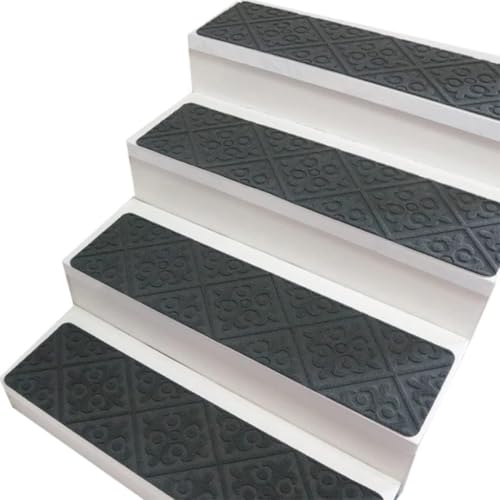 YAPAILANG Stufenmatten aus Plüsch, 76 x 21 cm, selbstklebend, abnehmbar, waschbar, 76 x 21 cm, 7 Stück von YAPAILANG