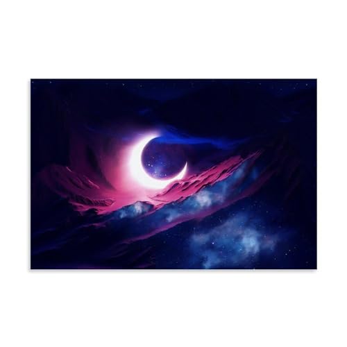 YAPING Fallen Moon Poster Decoration 20x30inch(50x75cm) von YAPING