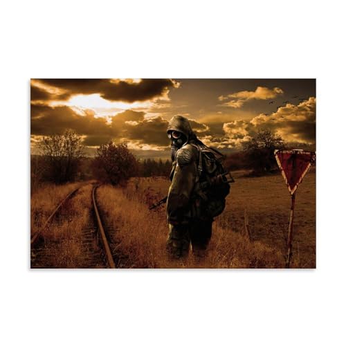 YAPING Soldiers Walking in The Evening in Nature Bedroom 08x12inch(20x30cm) von YAPING