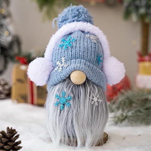 Weihnachtsdeko Weihnachten Wichtel Deko Wichtel Skandinavisch Weihnachtsmann Gnom Weihnachtsfiguren Weihnachtswichtel Plüsch Figuren Amerikanisch für Weihnachtsdekoration Weihnachts Tisch Deko (Blau) von YAQUEKOU