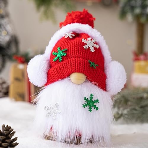 Weihnachtsdeko Weihnachten Wichtel Deko Wichtel Skandinavisch Weihnachtsmann Gnom Weihnachtsfiguren Weihnachtswichtel Plüsch Figuren Amerikanisch für Weihnachtsdekoration Weihnachts Tisch Deko (Rot) von YAQUEKOU