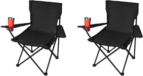 YAR Simplechair - Campingstuhl - Faltbarer Angelstuhl - Klappstuhl - Bequem - Klappstuhl - Max. 120 KG - 2 STK - Schwarz YAR Simplechair - Campingstuhl - Faltbarer Angelstuhl - Klappstuhl - Bequem - Klappstuhl - Max. 120 KG - 2 STK - Schwarz von YAR