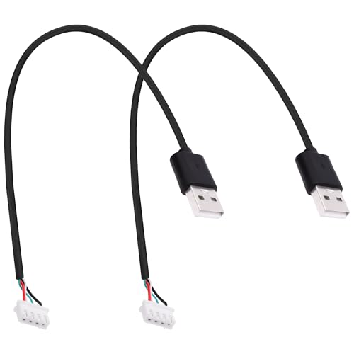 YARCHONN USB A Stecker auf XH2.54 4 poliger Motherboard Steckverbinder Konvertierungskabel Kleines 4Pin XH2.54 Terminal auf Typ A 2.0 Adapter Verlängerungskabel für USB Reparatur -30CM *2pcs von YARCHONN