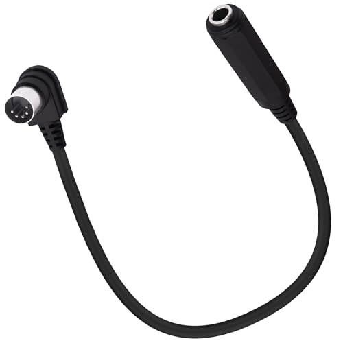 YARCHONN 5 Poliger Din Rechteckiger Winkel Midi auf 6.35mm Kabel 90 Grad Midi Din 5 poliger Stecker auf 1/4" TRS Buchse Stereo Audio Adapter Kabel für Lautsprecher Verstärker Mixer MIDI Keyboard-30cm YARCHONN 5 Poliger Din Rechteckiger Winkel Midi auf 6.35mm Kabel 90 Grad Midi Din 5 poliger Stecker auf 1/4" TRS Buchse Stereo Audio Adapter Kabel für Lautsprecher Verstärker Mixer MIDI Keyboard-30cm von YARCHONN