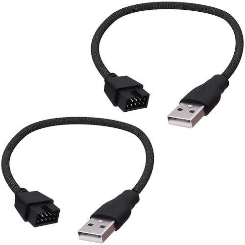 YARCHONN USB 2.0 zu 9 Pin Motherboard Header Adapter Kabel USB Typ A männlich zu 9 Pin männlich Motherboard Datenkabel Konverter Verlängerungskabel -20cm-2pcs YARCHONN USB 2.0 zu 9 Pin Motherboard Header Adapter Kabel USB Typ A männlich zu 9 Pin männlich Motherboard Datenkabel Konverter Verlängerungskabel -20cm-2pcs von YARCHONN