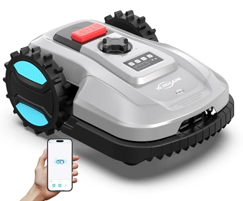 YARDCARE E400 Mähroboter mit 18cm Schnittbreite,App Steuerung,Max. bis zu 400m²,Regensensor,20-60mm Schnitthöhe,Rasenmäher Roboter mit IPX5 System,Weniger als 60 dB YARDCARE E400 Mähroboter mit 18cm Schnittbreite,App Steuerung,Max. bis zu 400m²,Regensensor,20-60mm Schnitthöhe,Rasenmäher Roboter mit IPX5 System,Weniger als 60 dB von YARDCARE