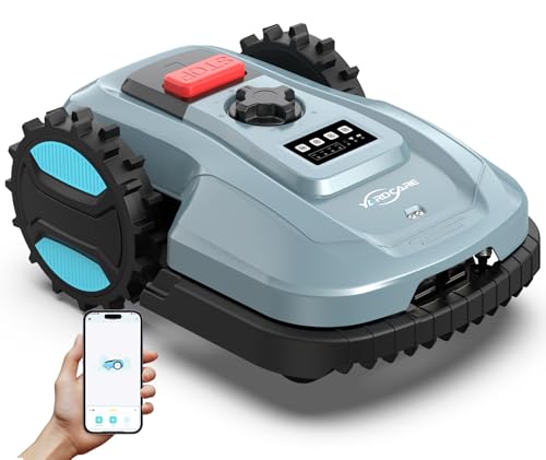 YARDCARE E400 Mähroboter mit 18cm Schnittbreite,App Steuerung,Max. bis zu 400m²,Regensensor,20-60mm Schnitthöhe,Rasenmäher Roboter mit IPX5 System,Weniger als 60 dB YARDCARE E400 Mähroboter mit 18cm Schnittbreite,App Steuerung,Max. bis zu 400m²,Regensensor,20-60mm Schnitthöhe,Rasenmäher Roboter mit IPX5 System,Weniger als 60 dB von YARDCARE