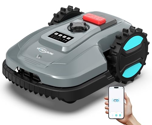 YARDCARE E400 Mähroboter mit App Steuerung,Max. bis zu 400m²,Rasenmäher Roboter mit Regensensor, IPX5 System,automatischer Ladefunktion,18cm Schnittbreite von YARDCARE