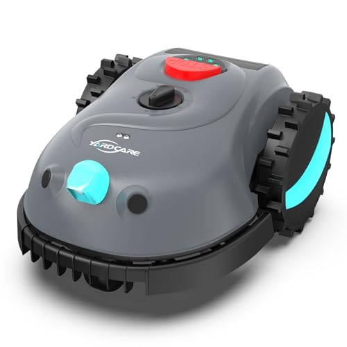 YARDCARE Mähroboter ohne Begrenzungskabel, mit Vision Navigation, 150 Hinderniserkennung, Rasenroboter geeignet für 150 m² Rasenfläche, Rasenmäher Roboter (ohne Akku, ohne Ladegerät) von YARDCARE
