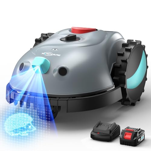 YARDCARE V100 Mähroboter ohne Begrenzungskabel Rasenroboter mit Kamera, Hindernisvermeidung, Vision Navigation, 4 Ah Akku Rasenmäher Roboter ohne Begrenzungsdraht, mit Ersatzklingen, Spiralschnitt YARDCARE V100 Mähroboter ohne Begrenzungskabel Rasenroboter mit Kamera, Hindernisvermeidung, Vision Navigation, 4 Ah Akku Rasenmäher Roboter ohne Begrenzungsdraht, mit Ersatzklingen, Spiralschnitt von YARDCARE