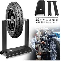 Auswuchtbock für Motorradräder, Auswuchtgerät Motorrad mit 4 Verstellbare Füße, Radauswuchtmaschine Schwarz Geeignet für mehrere Radgrößen 40x19x50cm von YARDIN