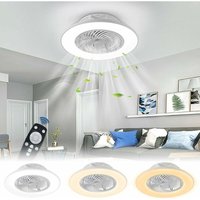 Deckenventilator mit Beleuchtung 36W Dimmbar Leise, LED Lampe mit Ventilator und Fernbedienung, Moderne Deckenleuchte mit Ventilator für Wohnzimmer Deckenventilator mit Beleuchtung 36W Dimmbar Leise, LED Lampe mit Ventilator und Fernbedienung, Moderne Deckenleuchte mit Ventilator für Wohnzimmer von YARDIN