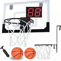 Yardin - Mini Basketballkorb Indoor mit 2 Bälle, Mini Hoop Hängendes Basketballbrett mit Elektronische Anzeigetafel und Sound, Tür Basketball-Board von YARDIN