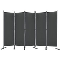 Paravent Flexibel Verstellbar Raumteiler Sichtschutz Anthrazit Raumteiler Stellwand 280 x 180 cm 5 Teilig Dunkelgrau YARDIN Paravent Flexibel Verstellbar Raumteiler Sichtschutz Anthrazit Raumteiler Stellwand 280 x 180 cm 5 Teilig Dunkelgrau YARDIN von YARDIN