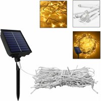 Solar Lichterkette Eisregen Außen Innen, Solar Lichtervorhang mit Timer 8 modi IP44 Wasserdicht, Weihnachtsbeleuchtung Warmweiß für Party Hochzeit von YARDIN