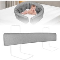 Yardin - Bettgitter Kinderbettgitter Bettschutzgitter Schutzgitter Bett Rausfallschutz Bett Bed Rail Bettkantenschutz, Höhenverstellbar Form von YARDIN