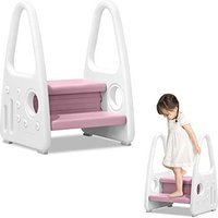 Kinder Tritthocker Kinderschemel Kinder Trittschemel 2 stufiger Lernturm mit Anti-Rutsch-Funktion, für Kinderzimmer, Küche und Badezimmer (Rosa) Kinder Tritthocker Kinderschemel Kinder Trittschemel 2 stufiger Lernturm mit Anti-Rutsch-Funktion, für Kinderzimmer, Küche und Badezimmer (Rosa) von YARDIN