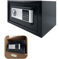 Tresor Safe Doppelstahlbolzen Möbeltresor, elektronischem Zahlenschloss, Tresor für zuhause mit 2 Notfall Tasten(35×25×25CM 22L Schwarz) Yardin von YARDIN