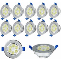 Led Einbaustrahler 20 x 3W Einbau-Spots Deckenspots Schwenkbar Deckeneinbauleuchter Einbaulampe Leuchtmittel, Kaltweiß Yardin von YARDIN