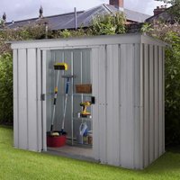 Metall-Gerätehaus 'Titanium' Modell 84, silber, 2,33 m², mit Bodenrahmen - Yardmaster Metall-Gerätehaus 'Titanium' Modell 84, silber, 2,33 m², mit Bodenrahmen - Yardmaster von YARDMASTER