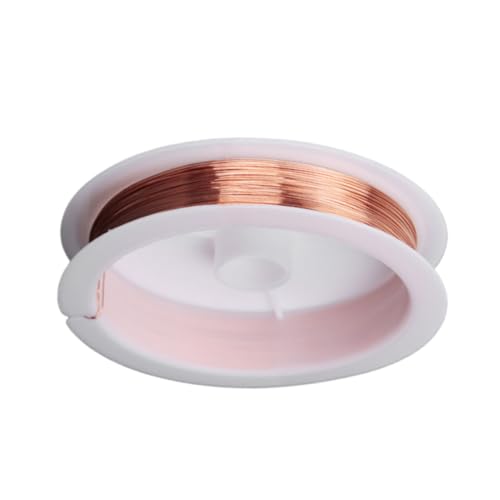 YARNOW 1 Rolle Kupferdraht für DIY Bastelprojekte Flexibles für Reed Herstellung Schmuck und Kreative Floristik Handarbeiten und Musikinstrumentenpflege von YARNOW