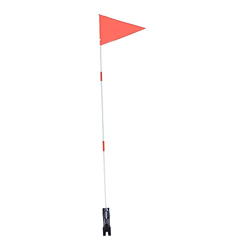 YARNOW 1 Satz Fahrradschwanzflagge 6 Fuß Warnung hohe Sichtbarkeit Radfahren Kind Glasfaser Fahrradfahne Fahrradzubehör Fahrrad-Sicherheitsfahne mit Stange ABS-Kunststoff Zufällige Farbe von YARNOW