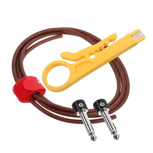 YARNOW 1 Satz Gitarren Verbindungskabel Praktische Effektverbindung für Gitarre und Bass mit Steckern und Clip Geräuschlos Kompatibel mit Effektpedalen und Verstärkern YARNOW 1 Satz Gitarren Verbindungskabel Praktische Effektverbindung für Gitarre und Bass mit Steckern und Clip Geräuschlos Kompatibel mit Effektpedalen und Verstärkern von YARNOW