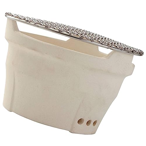 YARNOW 1 Satz Holzkohlegrill Heizofen Holzkohlegrillherd Holzkohleofen Im Freien Grillschalen Für Holzkohle Campingbedarf Grillzubehör Grillöfen Im Freien Bbq-tool Grillplatte Ton Tragbar von YARNOW