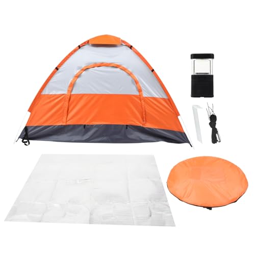 YARNOW 1 Satz Personen Strandzelt Tragbares UV Schutz Zelt mit Belüftung und Fenstern Faltbar Handtasche Erdnägel und Windseile für Strand und Camping YARNOW 1 Satz Personen Strandzelt Tragbares UV Schutz Zelt mit Belüftung und Fenstern Faltbar Handtasche Erdnägel und Windseile für Strand und Camping von YARNOW
