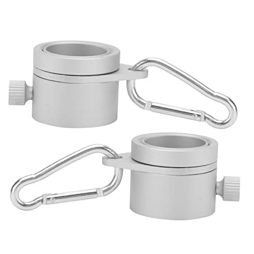 YARNOW 1 Satz Rotierender Ringring Drehbarer Fahnenmast-Clip Drehbarer Ring Drehbarer Fahnenringverschluss Befestigungsring Für Fahnenmasten Silver Aluminiumlegierung von YARNOW