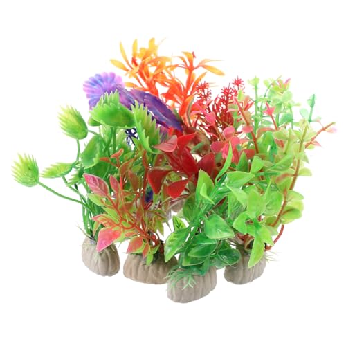 YARNOW 1 Satz Wasserpflanzen Luft System Schwimmbad Anlage Wasser- Netz Tank Panzer Aquarium Teich Brunnen Haustier Tauchfähig Kanister Schüssel Fisch Plastik 10 Stück von YARNOW