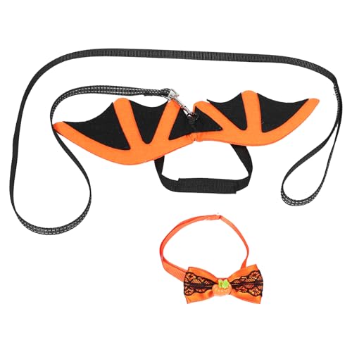 YARNOW 1 Set Hundekostüm mit Fledermausflügeln: Fledermausflügel-Haustierkostüm mit Fliege und Leine – Halloween-Partyzubehör für Festliche Anlässe und alltäglichen Spaß YARNOW 1 Set Hundekostüm mit Fledermausflügeln: Fledermausflügel-Haustierkostüm mit Fliege und Leine – Halloween-Partyzubehör für Festliche Anlässe und alltäglichen Spaß von YARNOW
