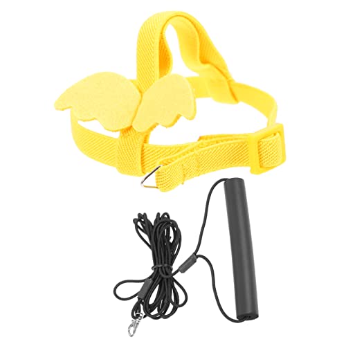 YARNOW 1 Set Vogelleinengeschirr Für Papageien Fliegend Groß Und Klein Für Keine Vögel Vogelseil Haustierzug Vogelzugseil Vogel Outdoor Leine Set Aus Stretch Baumwolle Gelb von YARNOW