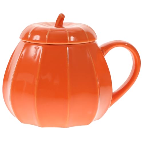 YARNOW 1 Stück Halloween-Kürbis-Tasse Niedliche Kürbis-Förmige Tasse Keramik-Herbst-Kaffeetasse Für Halloween-Party Orange YARNOW 1 Stück Halloween-Kürbis-Tasse Niedliche Kürbis-Förmige Tasse Keramik-Herbst-Kaffeetasse Für Halloween-Party Orange von YARNOW